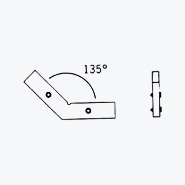 Internal Corner Connector 135degree - ED009